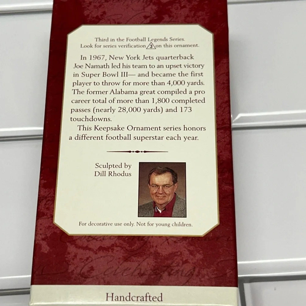 Hallmark Keepsake Ornament - Joe Namath